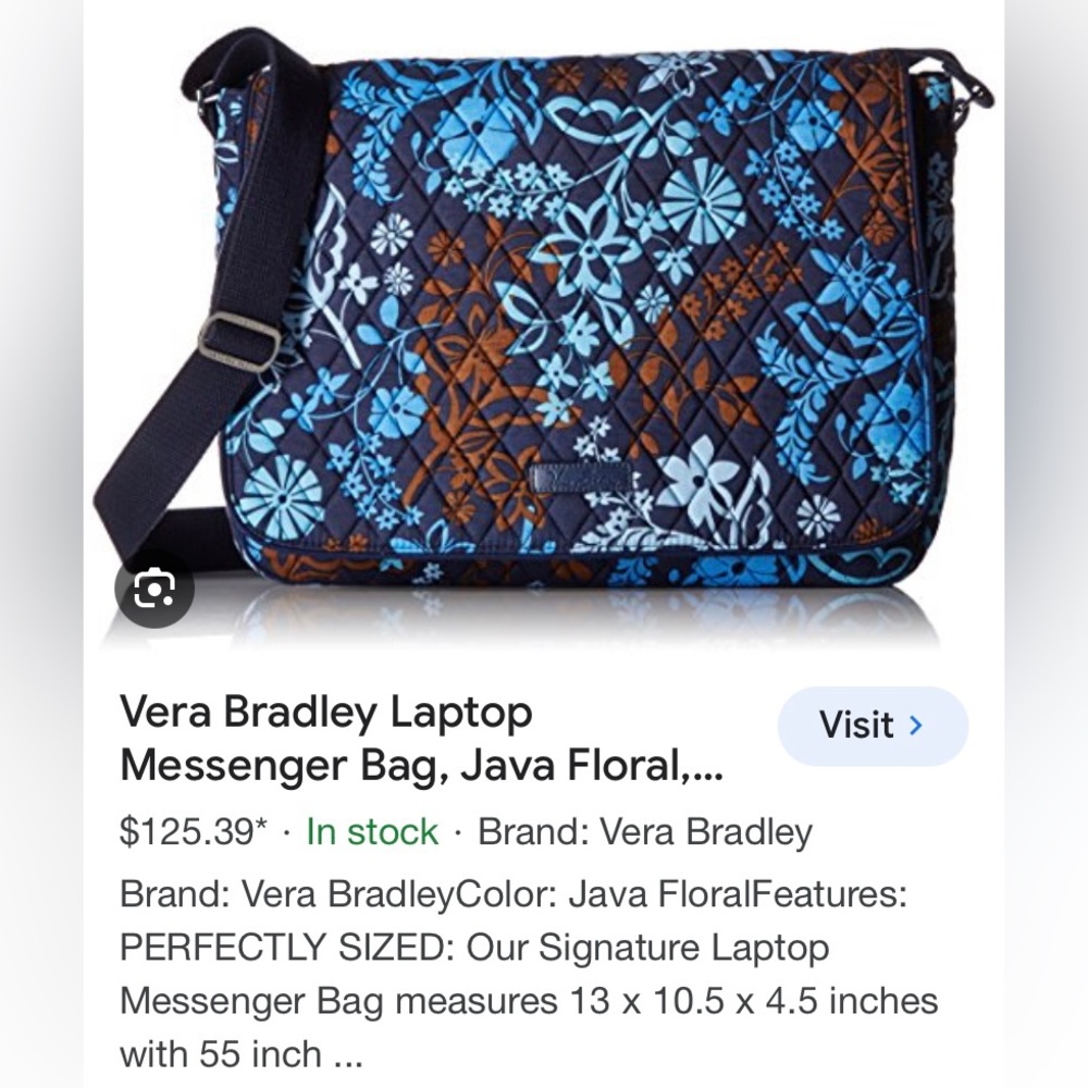 Vera Bradley computer bag